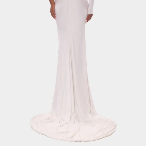 One Shoulder Couture Wedding Dress - Picture 4 of 9